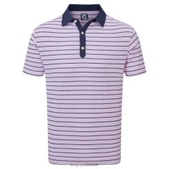 Footjoy accentstribet lisle lavendel-hvid-marineblå F42HB130 lavendel-hvid-marineblå