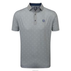 Footjoy antik sølvfarvet logo foulard polo F42HB977 antik sølv