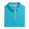Footjoy aqua prodry interlock ærmeløs skjorte med selvkrave kvinder F42HB2946 aqua