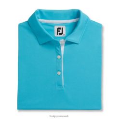Footjoy aqua prodry interlock ærmeløs skjorte med selvkrave kvinder F42HB2946 aqua