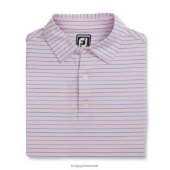 Footjoy atletisk pasform klassisk stribet selvkrave pink-lyseblå F42HB1884 pink-lyseblå