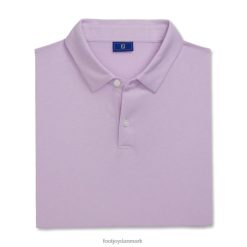 Footjoy atletisk pasform solid jersey selvkrave bleg lilla F42HB1885 bleg lilla