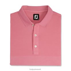 Footjoy azalea-hvid lisle konstrueret stiftstribet selvkrave F42HB1912 azalea-hvid