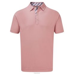 Footjoy birdseye jacquard med stribet kappe rød F42HB1267 kappe rød