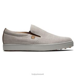 Footjoy club casual slip-on hvid-sølv F42HB2668 hvid-sølv