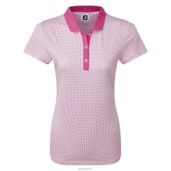 Footjoy dame lisle ærmeløs skjorte med halsudskæring rose F42HB735 Rose