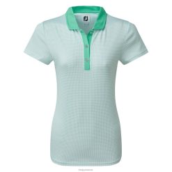 Footjoy dame lisle ærmeløs skjorte med nakkekant jade sten F42HB736 jade sten