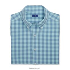 Footjoy denim-azur strækvævet gingham F42HB1903 denim-azurblå