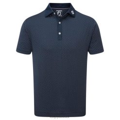 Footjoy diamant prik print Lisle marine-hvid F42HB109 marine-hvid