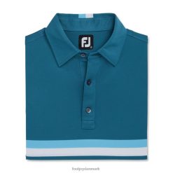 Footjoy dobbelt brystbånd pique-tidligere sæson stil blæk-skumring blå-hvid F42HB2866 blæk-skumring blå-hvid