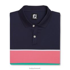 Footjoy farveteori lisle strik krave marine-hav grøn-vandmelon F42HB1773 marine-hav grøn-vandmelon
