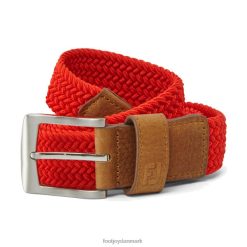 Footjoy flettet bælte skarlagen F42HB3019 rød