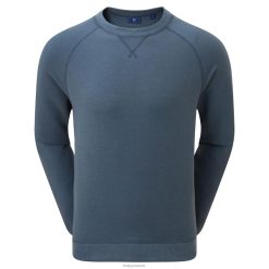 Footjoy fransk frotté sweater med rund hals F42HB1059 blæk