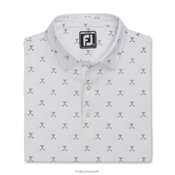 Footjoy golfprint skjorte junior hvid F42HB2216 hvid
