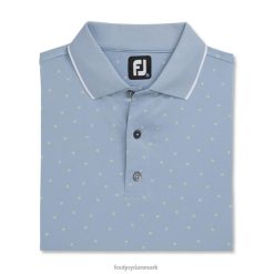 Footjoy grå-limonade push play print lisle strik krave-tidligere sæson stil F42HB2843 grå-limonade