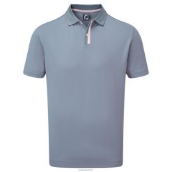 Footjoy grå-pink solid med stribet stolpe pique F42HB138 grå-pink