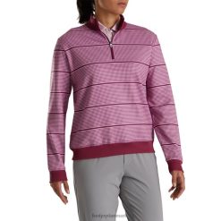 Footjoy halv-lynlås, houndstooth print mellemlag dame fig F42HB2467 fig