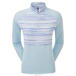 Footjoy halv lynlås jersey akvarel mellemlag himmel F42HB627 himmel