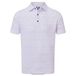 Footjoy hvid-lavendel kridt link print pique F42HB122 hvid-lavendel