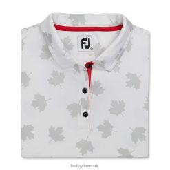 Footjoy hvid-rød tonal bladprint kvinder F42HB2948 hvid-rød