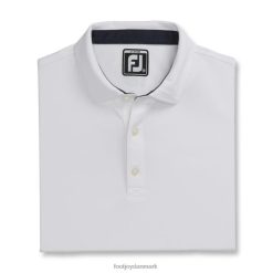 Footjoy hvid solid pique self krave junior F42HB2225 hvid