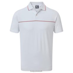 Footjoy hvide små detaljer pique F42HB144 hvid