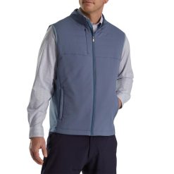 Footjoy isoleret vest med fuld lynlås bluestone-denim F42HB2041 blåsten-denim