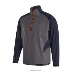 Footjoy kulsort ternet hydroknit pullover-tidligere sæson stil F42HB2321 kulsort tern