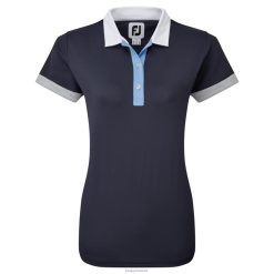 Footjoy kvinders blokeret pique navy F42HB1555 flåde