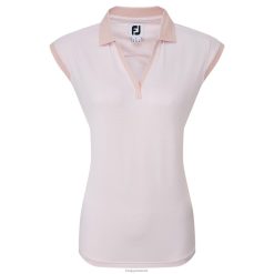 Footjoy kvinders ende på ende stribet lisle blush pink-hvid F42HB1557 blush pink-hvid