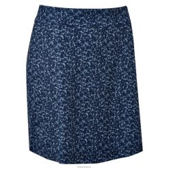 Footjoy kvinders interlock print skort marineblå F42HB1551 flåde
