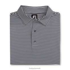 Footjoy lisle feeder stripe selvkrave marine-hvid F42HB2706 marine-hvid