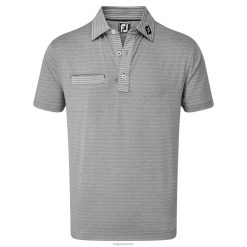 Footjoy lyng kul-hvid lisle nålestribe blanding F42HB1286 lyng kulhvid