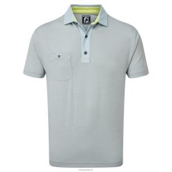 Footjoy lyngpique med nålestribet kant grå F42HB481 grå