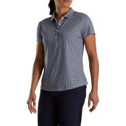 Footjoy marineblå houndstooth lisle kvinder F42HB2367 flåde
