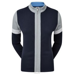 Footjoy marineblå kvinders fuld-lynlås blokeret mellemlag F42HB1566 flåde