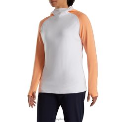 Footjoy melon-hvid color block hættetrøje kvinder F42HB2459 melon-hvid