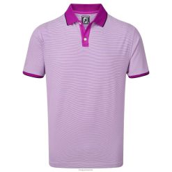 Footjoy pique ministripe morbær-hvid F42HB1279 morbær-hvid