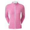 Footjoy rosa-hvid damestrik med fuld lynlås i mellemlaget F42HB752 rosa-hvid