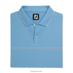 Footjoy skumringsblå små detaljer stretch pique strik krave F42HB1835 skumringsblå