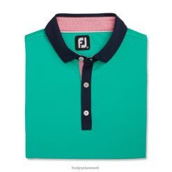 Footjoy solid spiralprint trim lisle self krave havgrøn F42HB1750 havgrønt