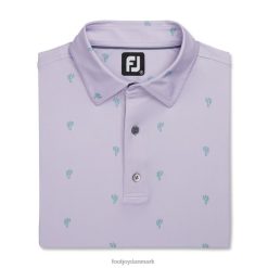 Footjoy støvet lilla cactus print lisle self krave F42HB1748 støvet lilla