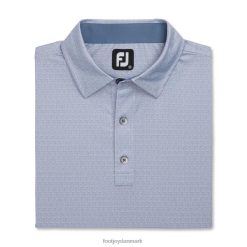 Footjoy støvet lilla-denim spiral linje print lisle selv krave F42HB1772 støvet lilla-denim