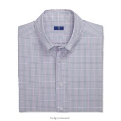 Footjoy støvet lilla-hvid-azurblå super blød vævet plaid F42HB1898 støvet lilla-hvid-azurblå