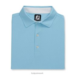 Footjoy stræk lisle prik print selvkrave lyseblå F42HB1836 lyseblå