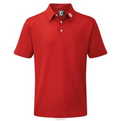 Footjoy stretch pique ensfarvet rød F42HB893 rød