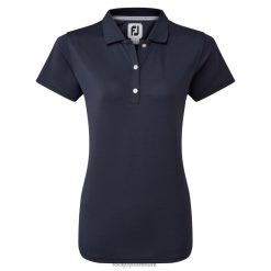 Footjoy stretch pique solid marineblå F42HB1384 flåde