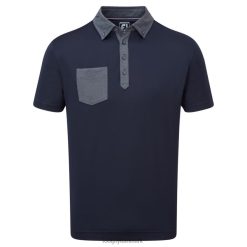 Footjoy tonal trim solid med lomme lisle marineblå F42HB136 flåde