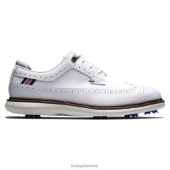 Footjoy traditioner - skjoldspids-forrige sæson stil hvid F42HB2828 hvid