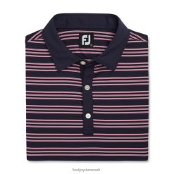 Footjoy trio stribet lisle selvkrave marineblå F42HB1753 flåde